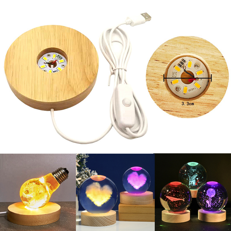 Lighting Decoration Stand - Exhibición de arte de resina, luz