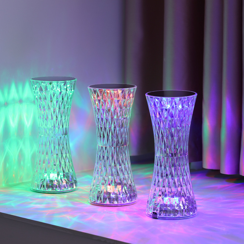 Lighting Table Decor - Lámparas de Noche de Cristal para