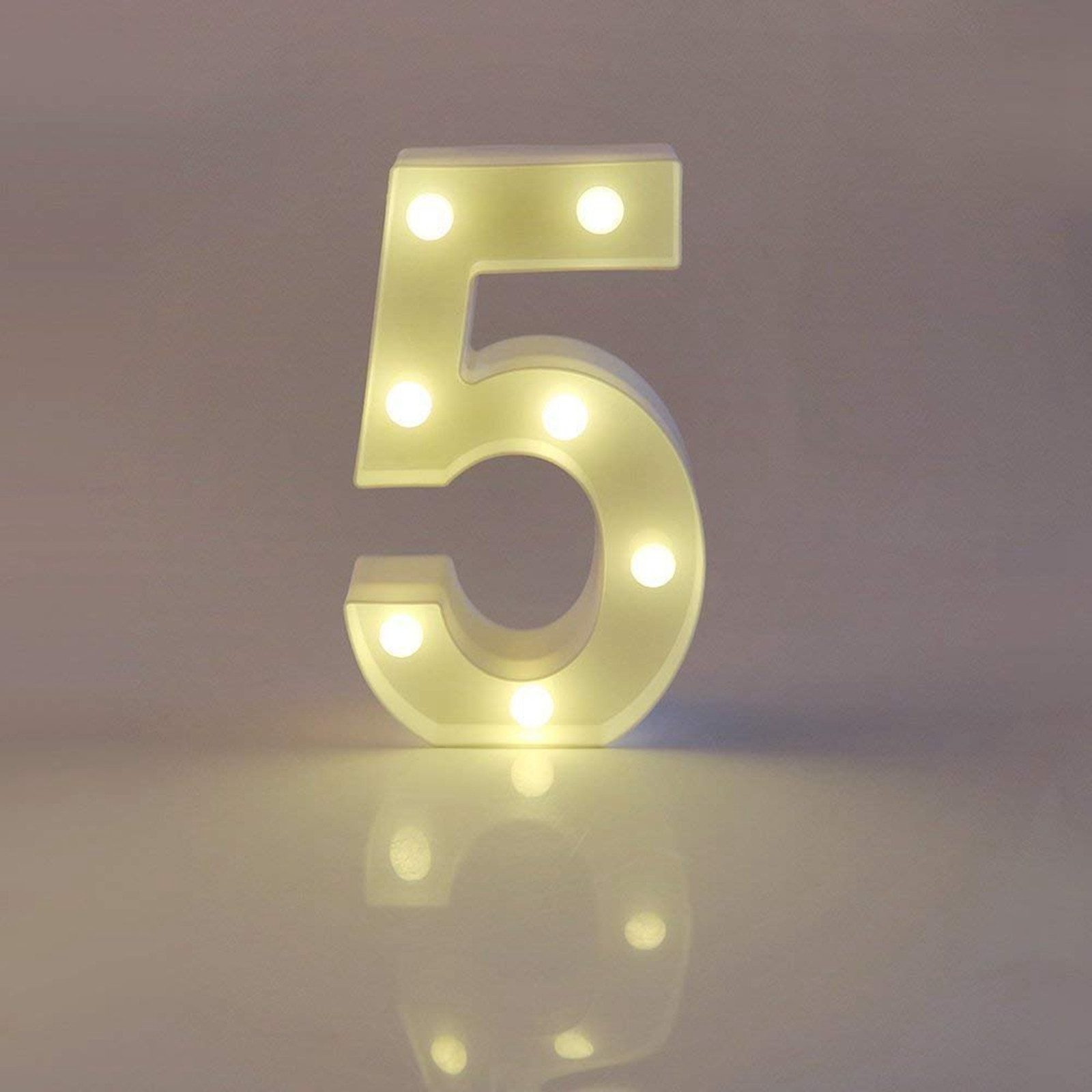 Lighting Decoration Stand - Letra iluminada con números del alfabeto