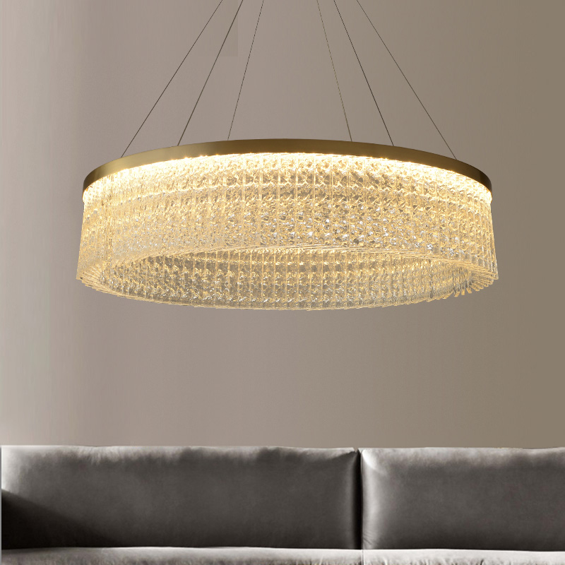 Lighting Home Decor Items - Lámpara colgante de techo de cristal