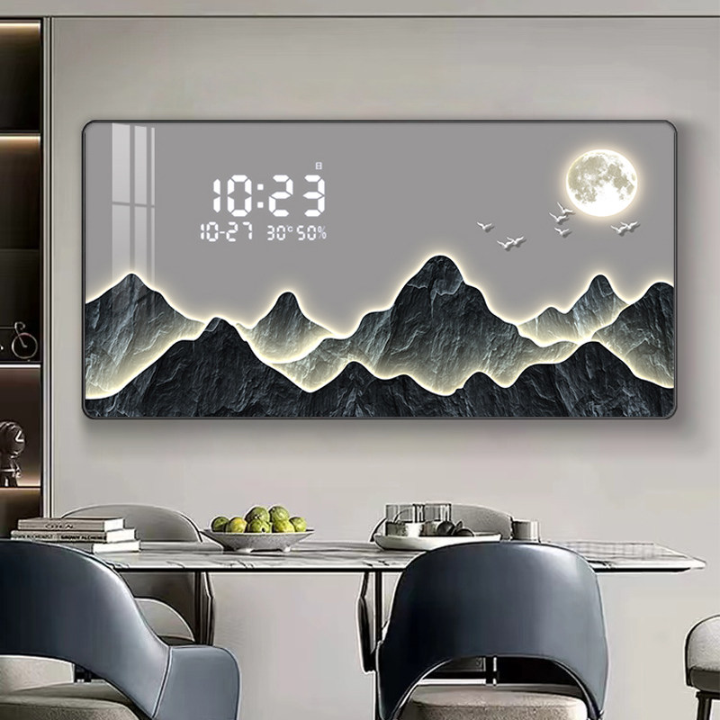 Lighting Home Decor Items - Reloj de pared decorativo moderno de