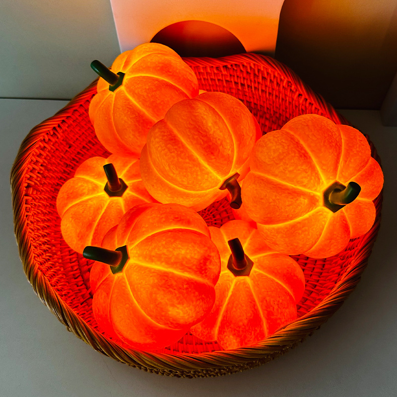 Home Decor Lighting Tricks - Lámpara LED de Calabaza de Halloween,