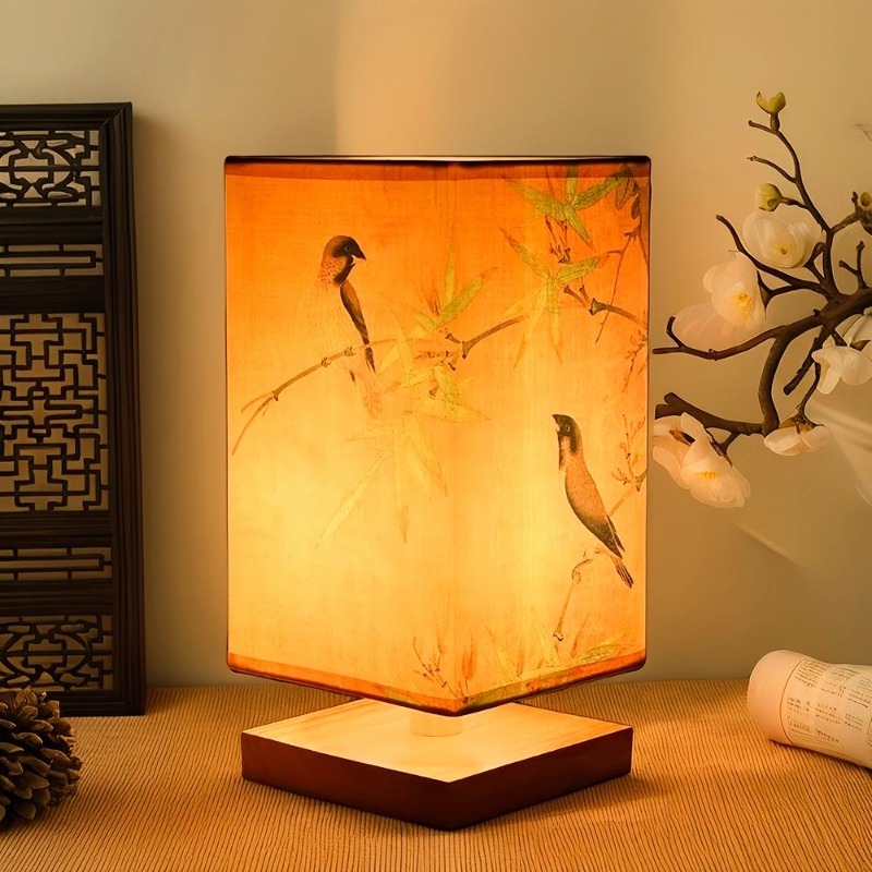 Lighting Table Decor - Lámpara de Mesa Estilo Caligrafía China,