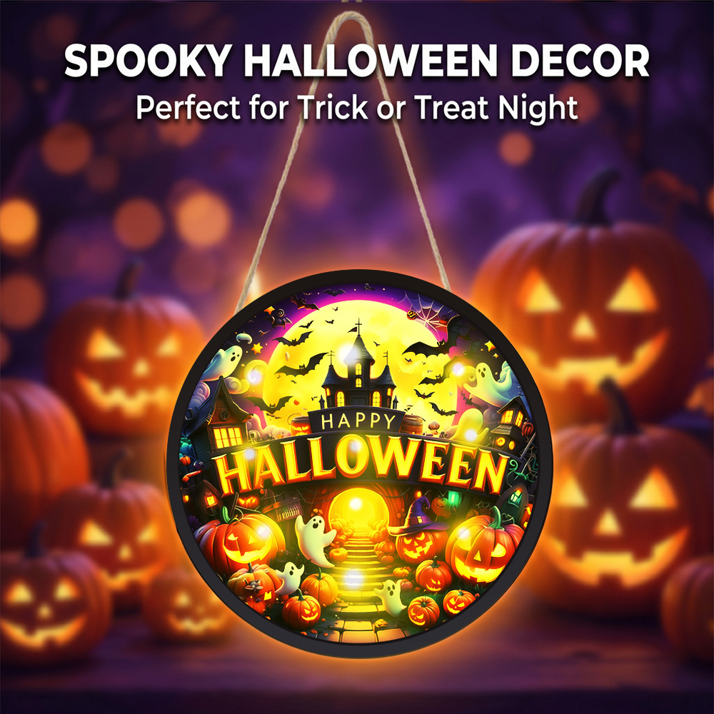 Letrero luminoso de Halloween  - Home Decor Lighting Tricks reseña y precio