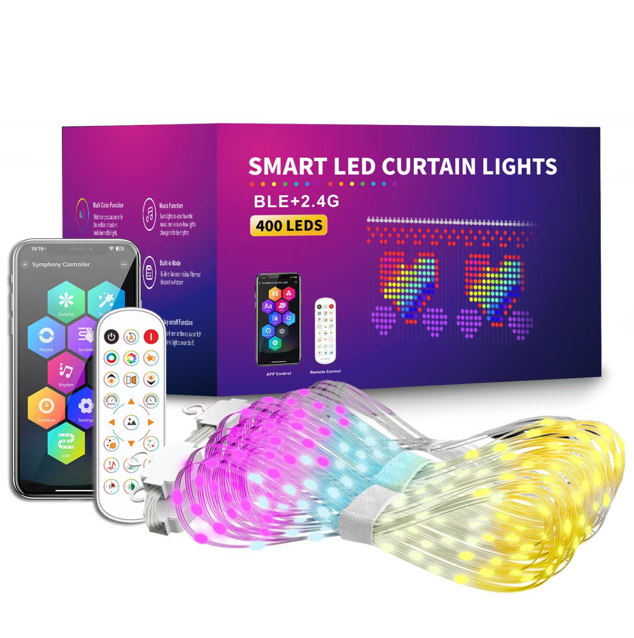 Luces navideñas con Bluetooth, - Decor Lighting Address reseña y precio