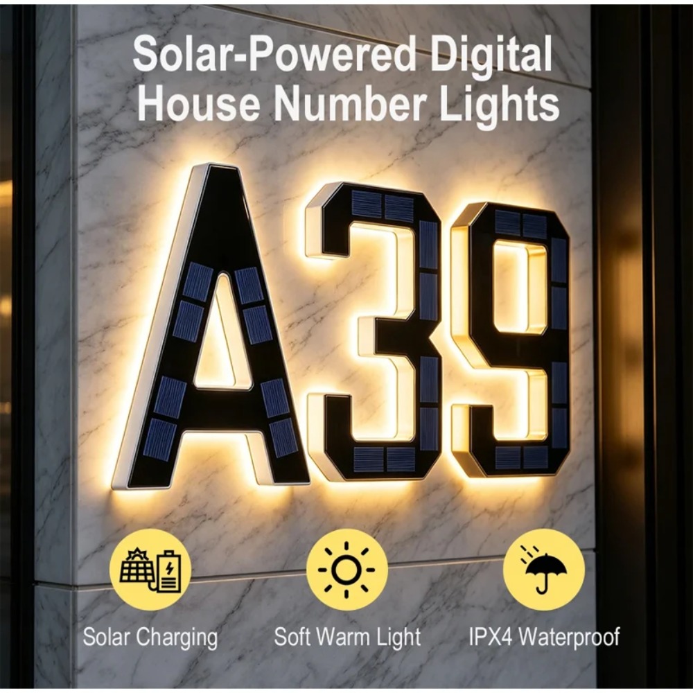 Letrero Solar LED para Número  - Decor Lighting Address reseña y precio