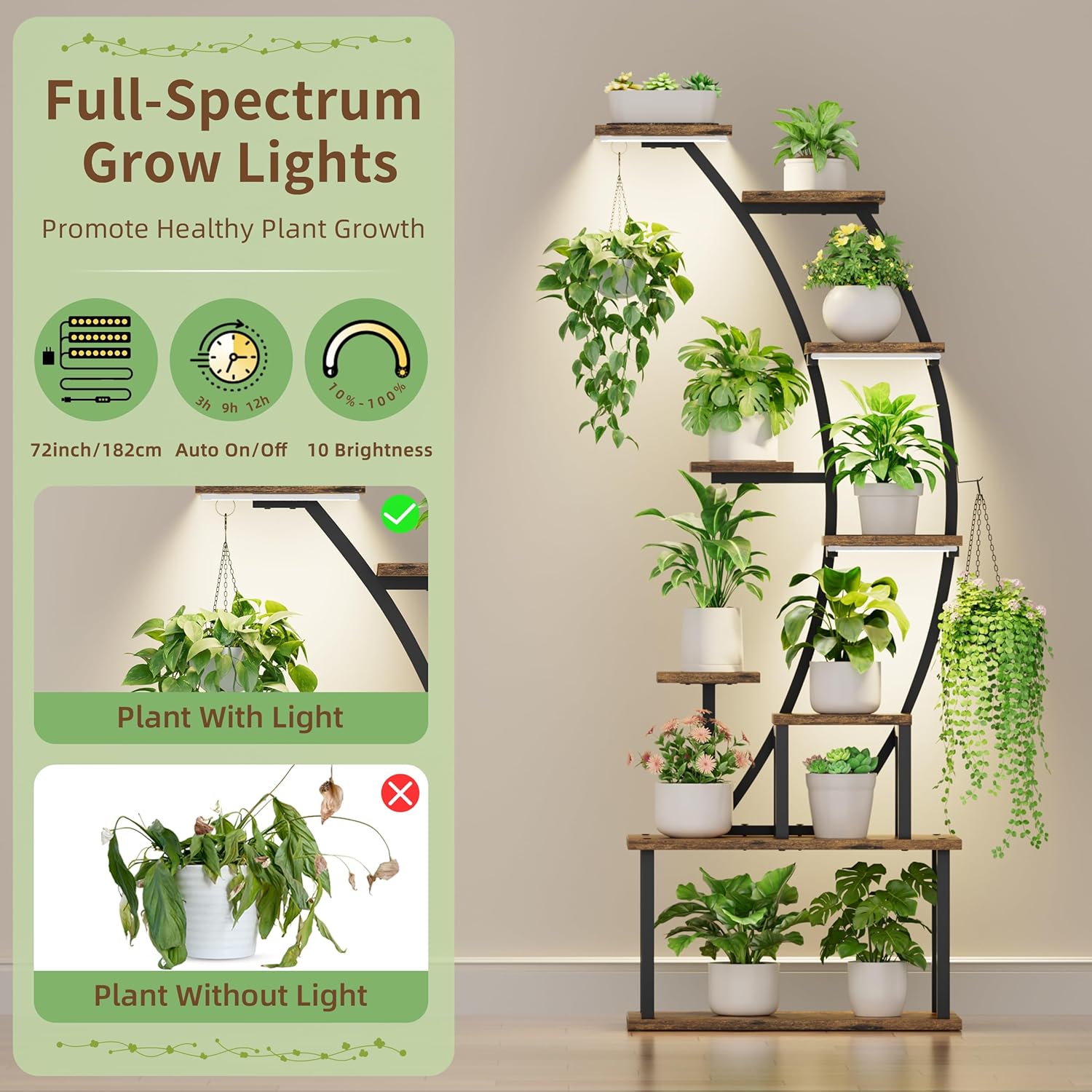 Soporte para Plantas de Interi - Lighting Decoration Stand reseña y precio