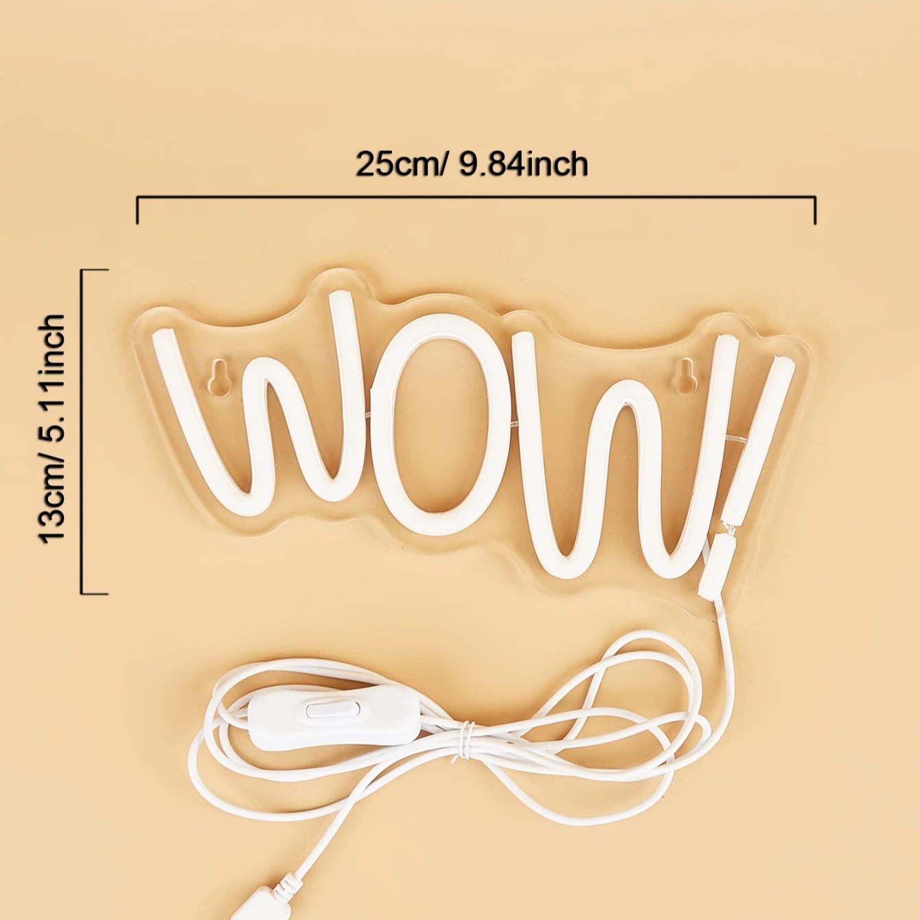 Chi-buy LED neón WOW letreros  - Lighting Decor Wow reseña y precio