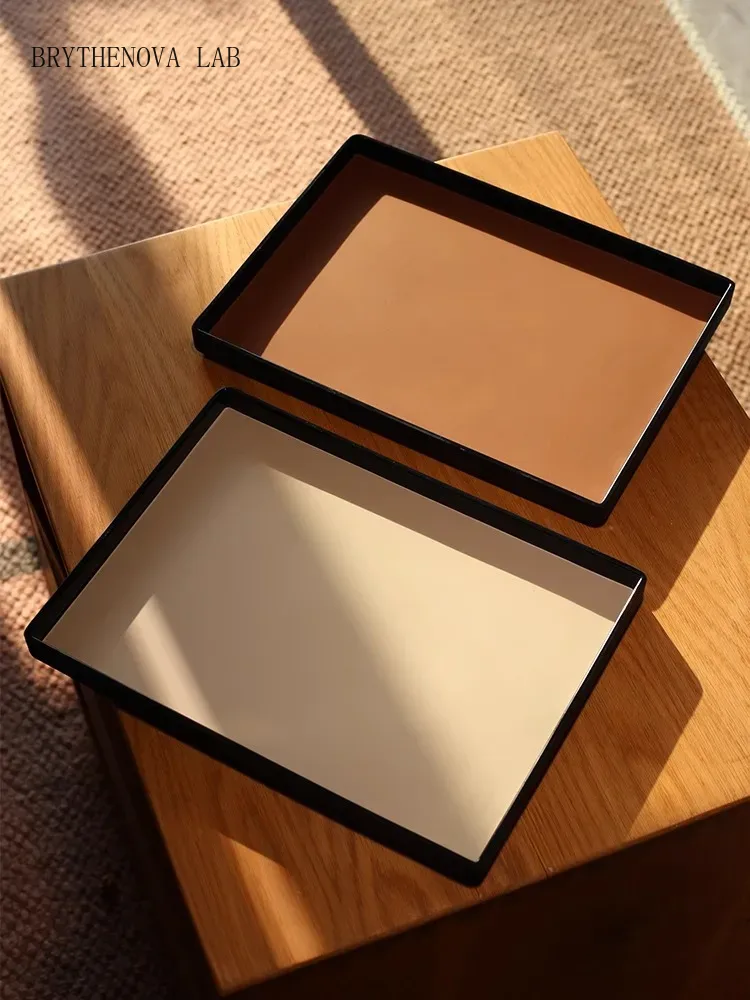 Bandeja Rectangular de Cuero d - Lighting Home Decor Products reseña y precio