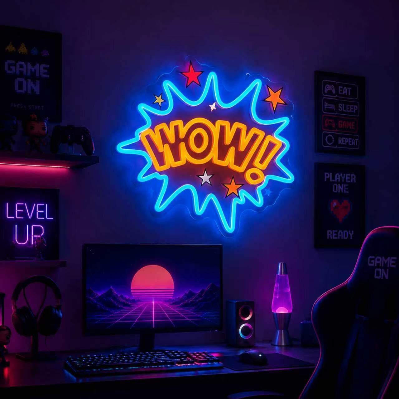 Letrero de Neón WOW, Luces LED - Lighting Decor Wow reseña y precio