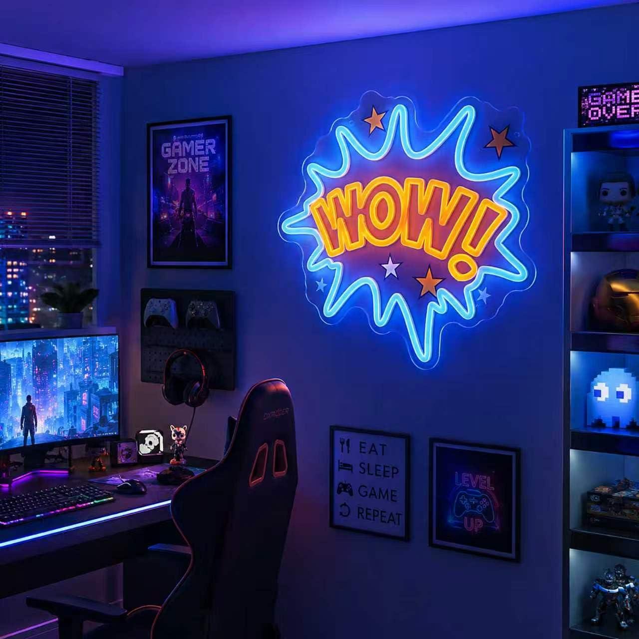 Letrero de Neón WOW, Luces LED - Lighting Decor Wow reseña y precio