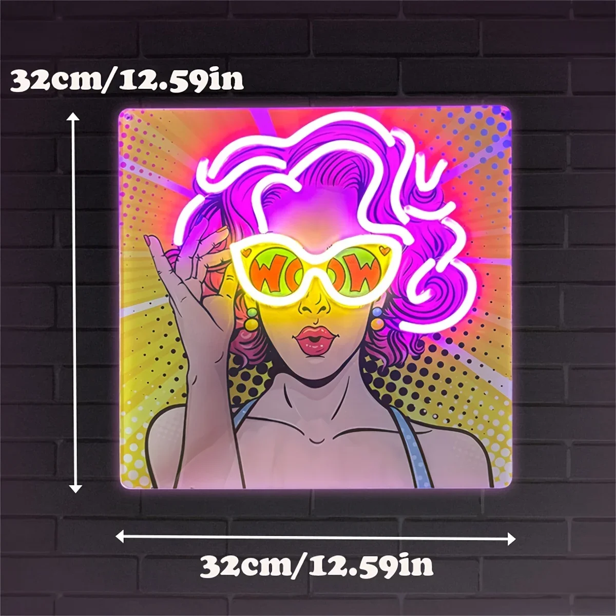Wow Lady Pop Art LED letrero d - Lighting Decor Wow reseña y precio