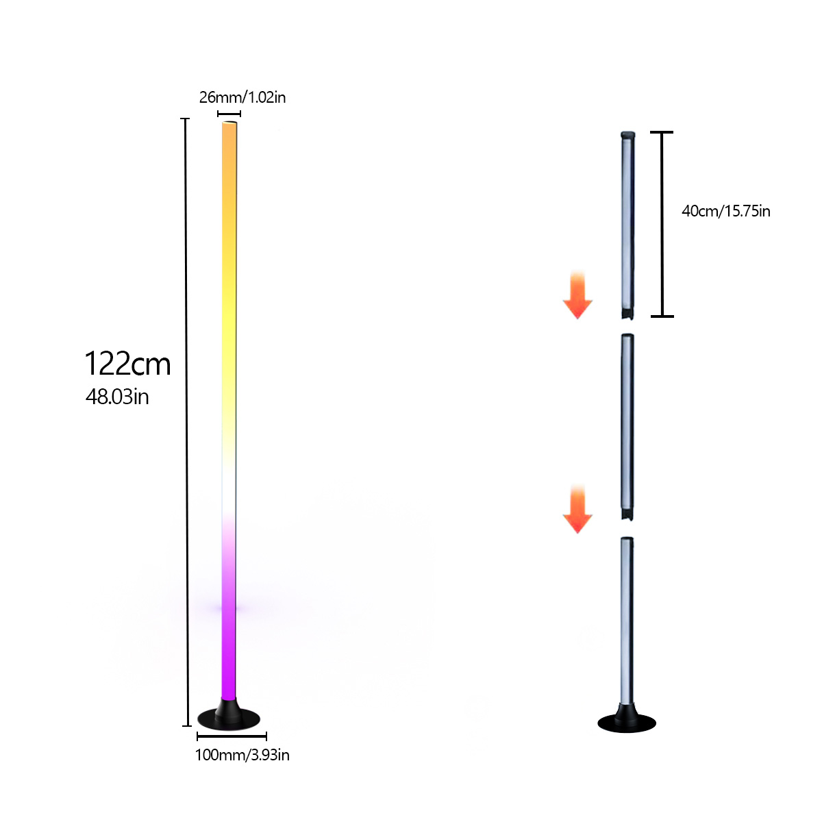 EISSLOLY 1/2PCS Lámpara de pie - Floor Lamp Tripod reseña y precio