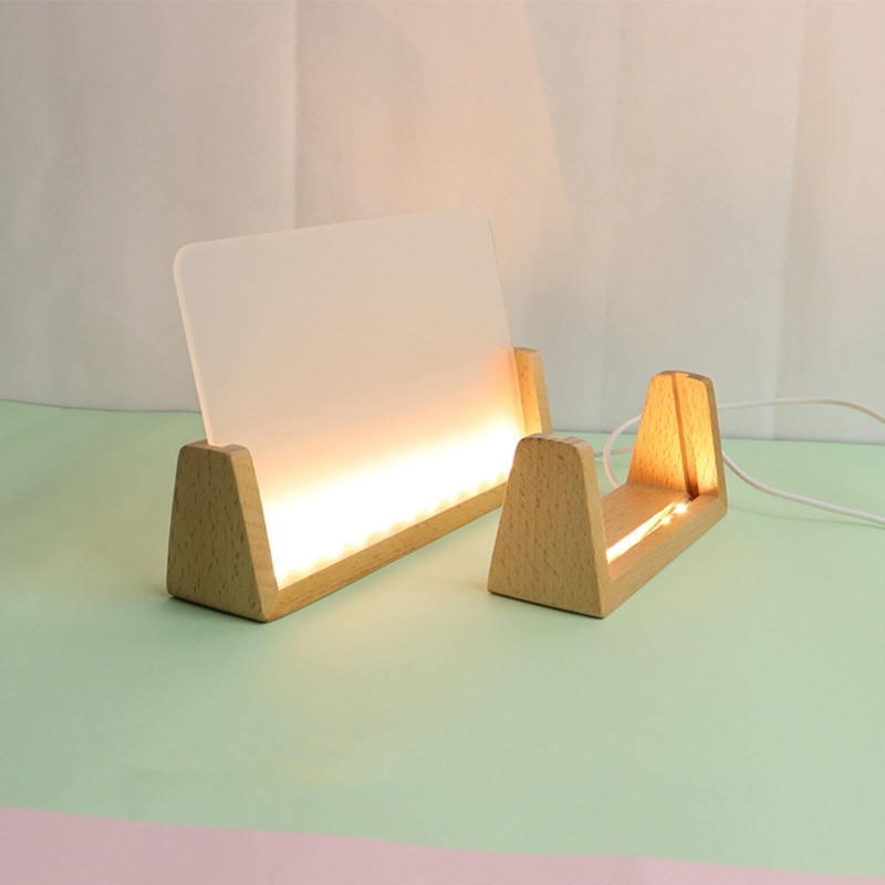 Base luz LED en forma madera 5 - Lighting Decoration Stand reseña y precio