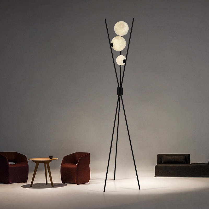Lámpara de Pie Moderna Nórdica - Floor Lamp Tripod reseña y precio