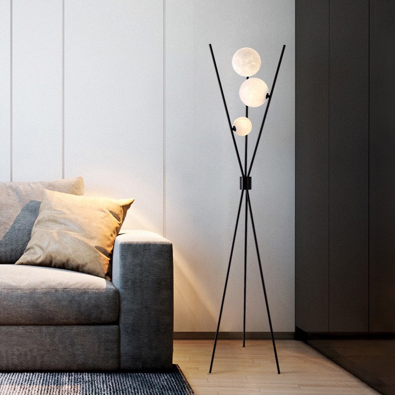 Lámpara de Pie Moderna Nórdica - Floor Lamp Tripod reseña y precio