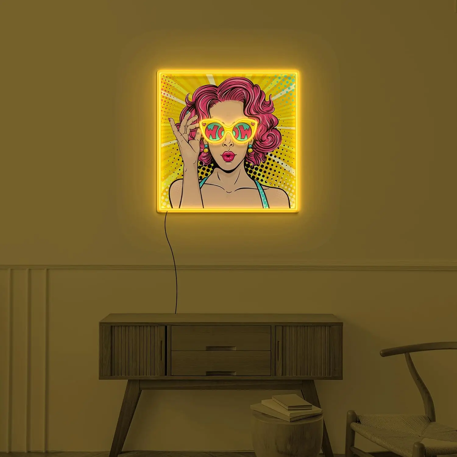 Letrero Luminoso LED de Neón W - Lighting Decor Wow reseña y precio
