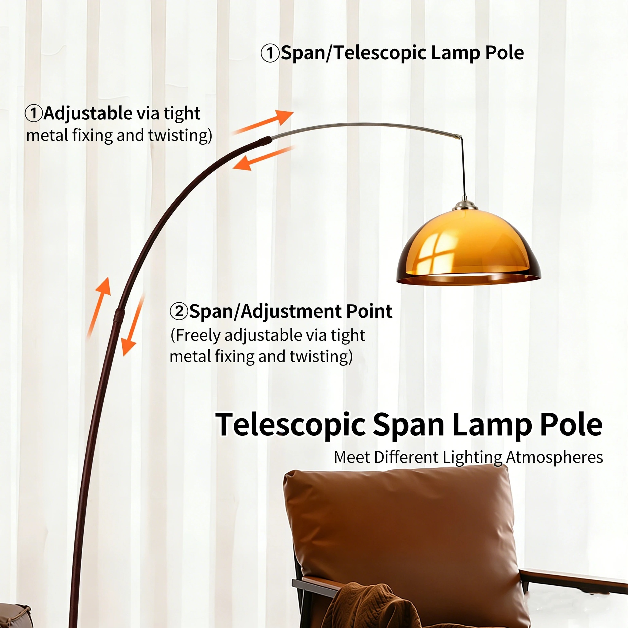 Lámpara de pie con pantalla de - Floor Lamp Tripod reseña y precio
