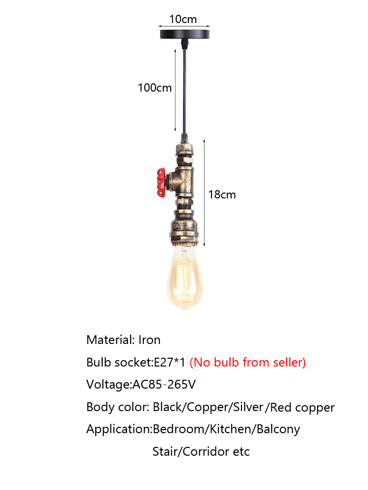 Lámpara Colgante Retro Estilo  - Lighting Home Decor Items reseña y precio