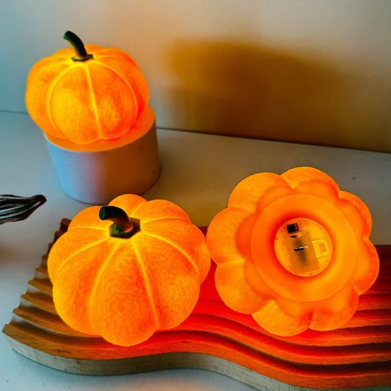 Luz LED nocturna de calabaza p - Home Decor Lighting Tricks reseña y precio